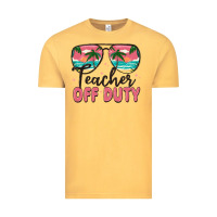 Vintage Mustard teacher off duty Vintage Tee - MaliasSmallBusiness