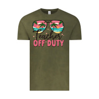 Vintage Olive teacher off duty Vintage Tee - MaliasSmallBusiness