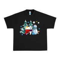 Black dental christmas teeth and winter with snowman Urban Heavy Tee - AdoDesignShop