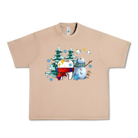 Burro dental christmas teeth and winter with snowman Urban Heavy Tee - AdoDesignShop