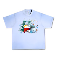 Grape Ice dental christmas teeth and winter with snowman Urban Heavy Tee - AdoDesignShop