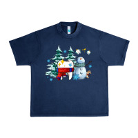 Navy dental christmas teeth and winter with snowman Urban Heavy Tee - AdoDesignShop