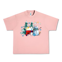 Salmon dental christmas teeth and winter with snowman Urban Heavy Tee - AdoDesignShop