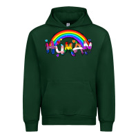Forest Green Human pride Urban Hoodie - FaDigitalArtStudio