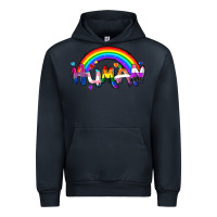 Navy Human pride Urban Hoodie - FaDigitalArtStudio