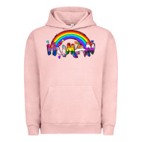 Pigment Salmon Human pride Urban Hoodie - FaDigitalArtStudio