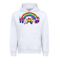 White Human pride Urban Hoodie - FaDigitalArtStudio