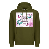Army Green you are fearfully and wonderfully made Premium Hoodie - TumblerDesignByShophia