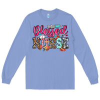 Colony Blue blessed nurse Long Sleeve Tee - NancyCooperArtShop