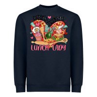 Navy cupids favorite lunch lady Heavyweight Sweatshirt - MaliasSmallBusiness