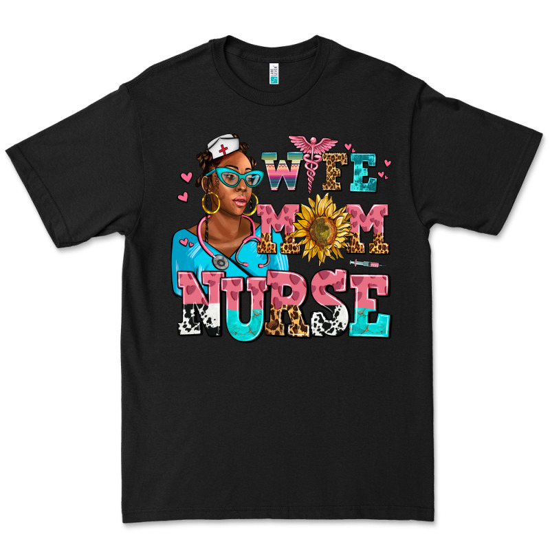 Afro Wife Mom Nurse Premium Tee by AdoDesignShop | Teevron