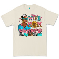Bone afro wife mom nurse Premium Tee - AdoDesignShop