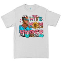 Dove Grey afro wife mom nurse Premium Tee - AdoDesignShop