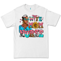 White afro wife mom nurse Premium Tee - AdoDesignShop