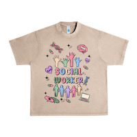French Oak social worker Urban Heavy Tee - MaliasSmallBusiness