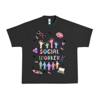 Pigment Black social worker Urban Heavy Tee - MaliasSmallBusiness
