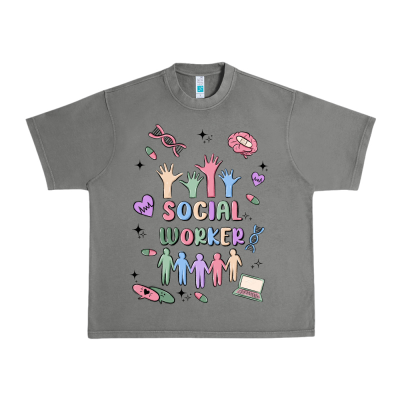 Social Worker Urban Heavy Tee by MaliasSmallBusiness | Teevron