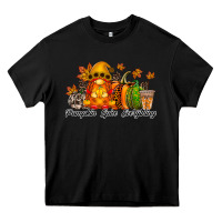 Black Pumpkin Spice Everything Heavy Core Tee - RacoonDesign