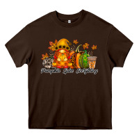 Chocolate Brown Pumpkin Spice Everything Heavy Core Tee - RacoonDesign
