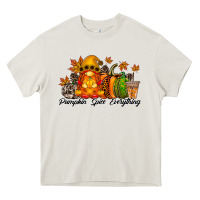 Cream Pumpkin Spice Everything Heavy Core Tee - RacoonDesign