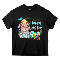 Black happy easter bunny gnome Heavy Core Tee - BarkalooDesign