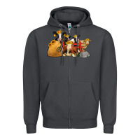 Smoke farm animals with sunflower headbands Zipper Hoodie - Jasminsmagicworld