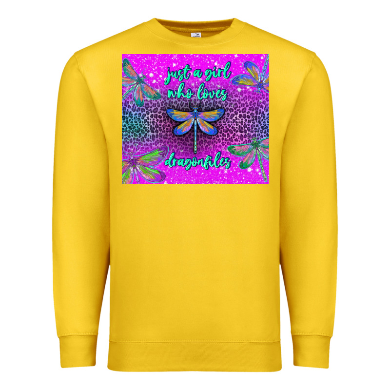 Just A Girl Who Loves Dragonfiles Premium Sweatshirt by TumblerDesignByShophia | Teevron