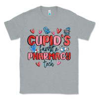 Heather Grey cupid's favorite pharmacy tech Classic Tee - MaliasSmallBusiness