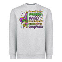Heather Grey mardi gras parades beads french quarter beignets k Heavyweight Sweatshirt - MaliasSmallBusiness