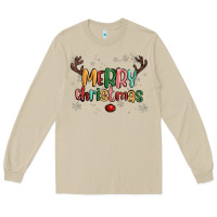Mushroom merry christmas raindeerr Long Sleeve Tee - MaliasSmallBusiness