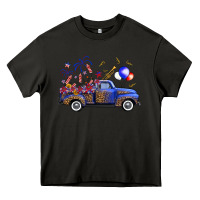 Asphalt western truck fourth of july Heavy Core Tee - FaDigitalArtStudio