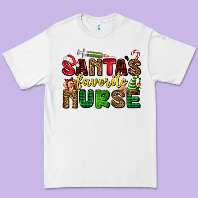 Santas Favorite Nurse Premium Tee Designed By Adodesignshop