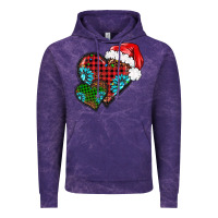 Cloud Purple Christmas heart gemstones leopard Vintage Hoodie - BarkalooDesign
