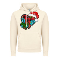 Vintage Artic Christmas heart gemstones leopard Vintage Hoodie - BarkalooDesign
