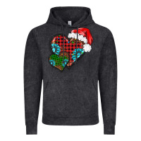 Vintage Black Christmas heart gemstones leopard Vintage Hoodie - BarkalooDesign