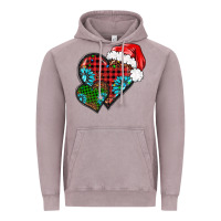 Vintage Zinc Christmas heart gemstones leopard Vintage Hoodie - BarkalooDesign