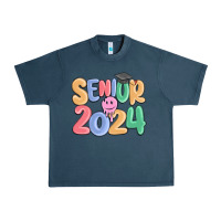 Midnight Navy senior 2024 Urban Heavy Tee - MaliasSmallBusiness