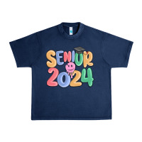 Navy senior 2024 Urban Heavy Tee - MaliasSmallBusiness