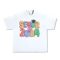 White senior 2024 Urban Heavy Tee - MaliasSmallBusiness