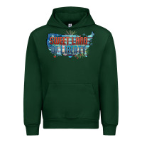 Forest Green Sweet land of liberty Urban Hoodie - FaDigitalArtStudio