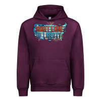 Mauve Wine Sweet land of liberty Urban Hoodie - FaDigitalArtStudio