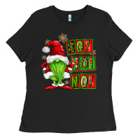 Black ho ho no christmas gnomes Ladies Tee - FaDigitalArtStudio