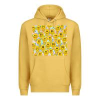 Antique Gold retro smiley faces Premium Hoodie - TumblerDesignByShophia