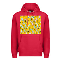 Cardinal retro smiley faces Premium Hoodie - TumblerDesignByShophia