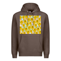 Coffee retro smiley faces Premium Hoodie - TumblerDesignByShophia