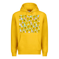 Lemon retro smiley faces Premium Hoodie - TumblerDesignByShophia