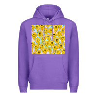 Purple retro smiley faces Premium Hoodie - TumblerDesignByShophia