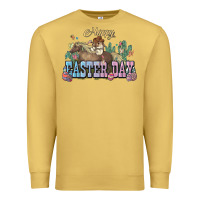Antique Gold Happy Easter Day rodeo Premium Sweatshirt - HowdyJamesFarm