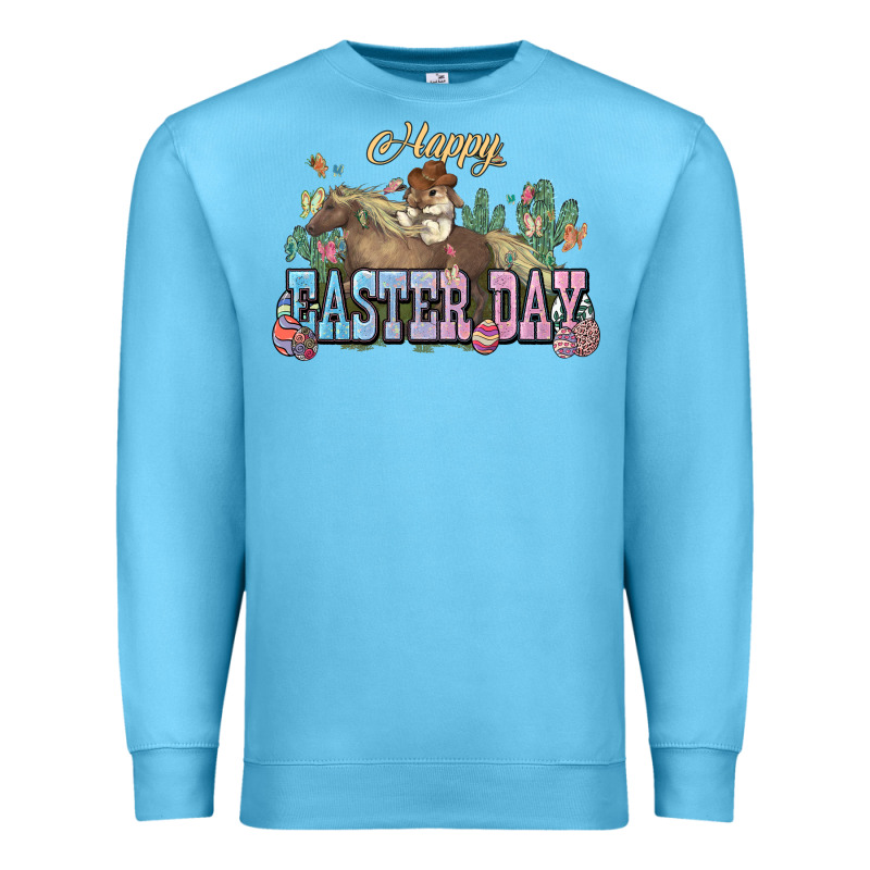 Happy Easter Day Rodeo Premium Sweatshirt by HowdyJamesFarm | Teevron