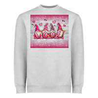 Heather Grey valentine's day gnomes Heavyweight Sweatshirt - MaliasSmallBusiness